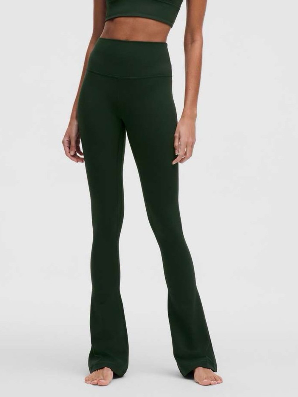Lululemon High Rise Flare Leggings - Olive Green